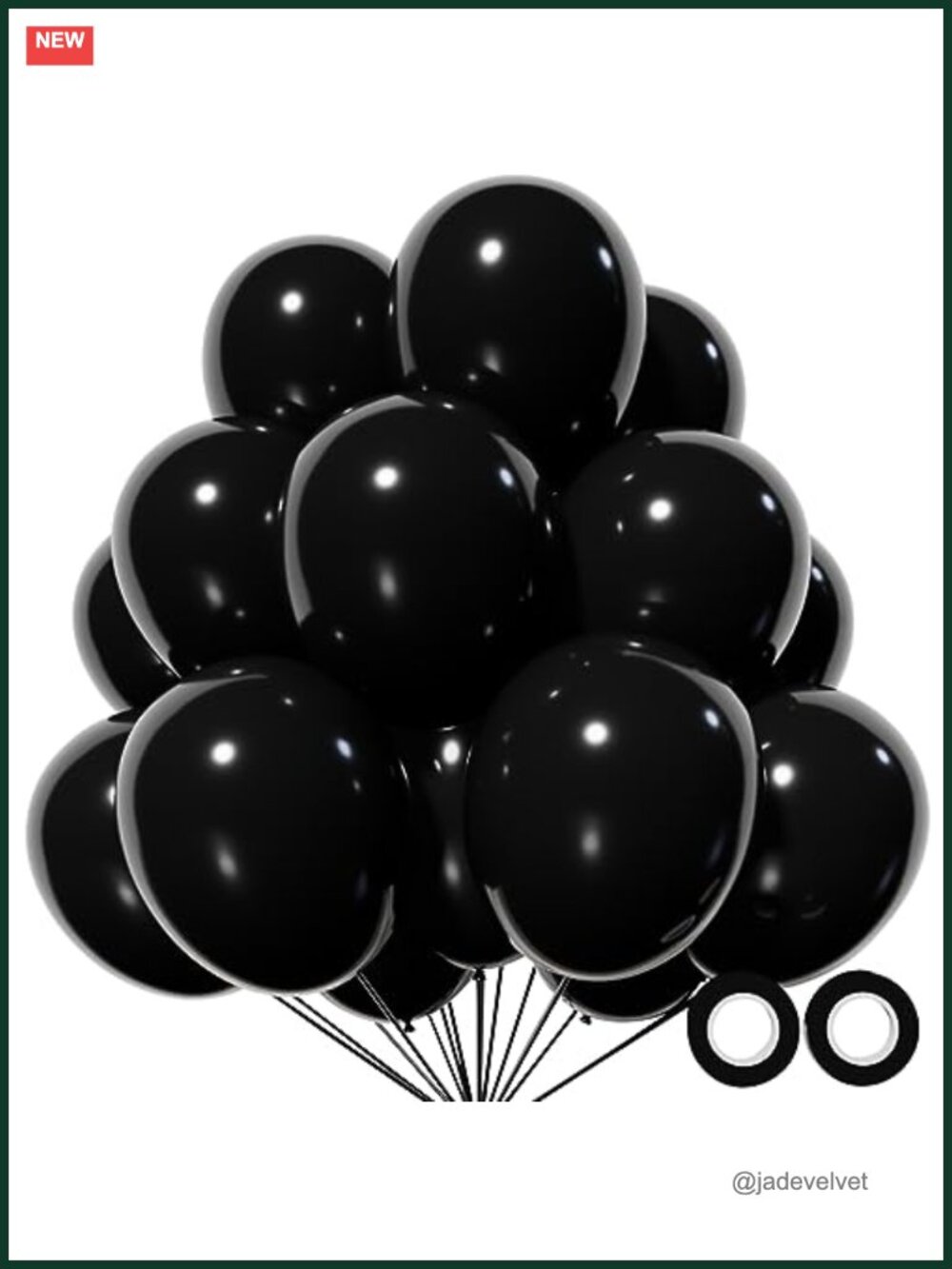 110 Latex Balloons 12 inch Party Decorations with Ribbons